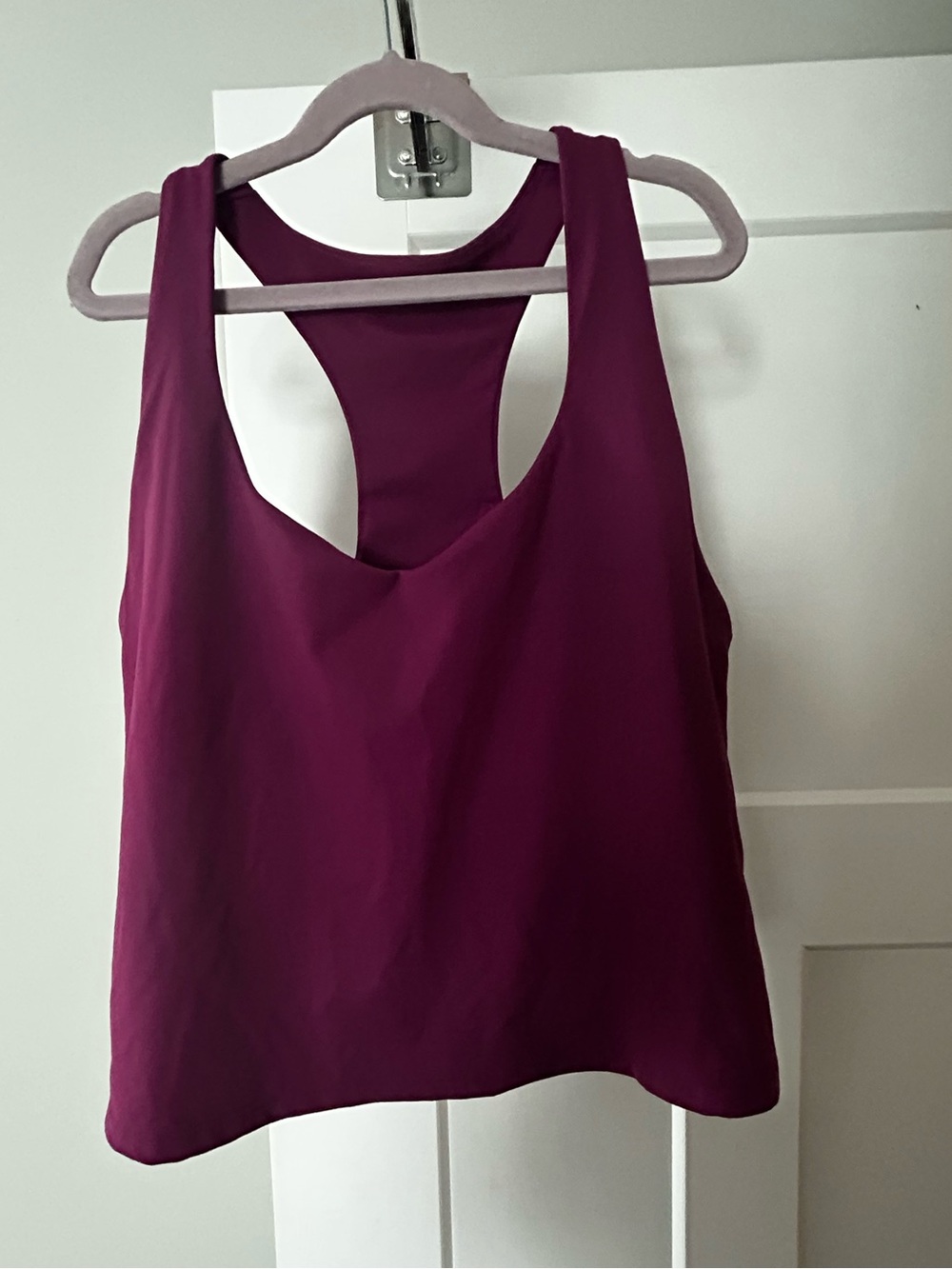 Fabletics Sleeveless Racerback Tank Top - Deep Berry